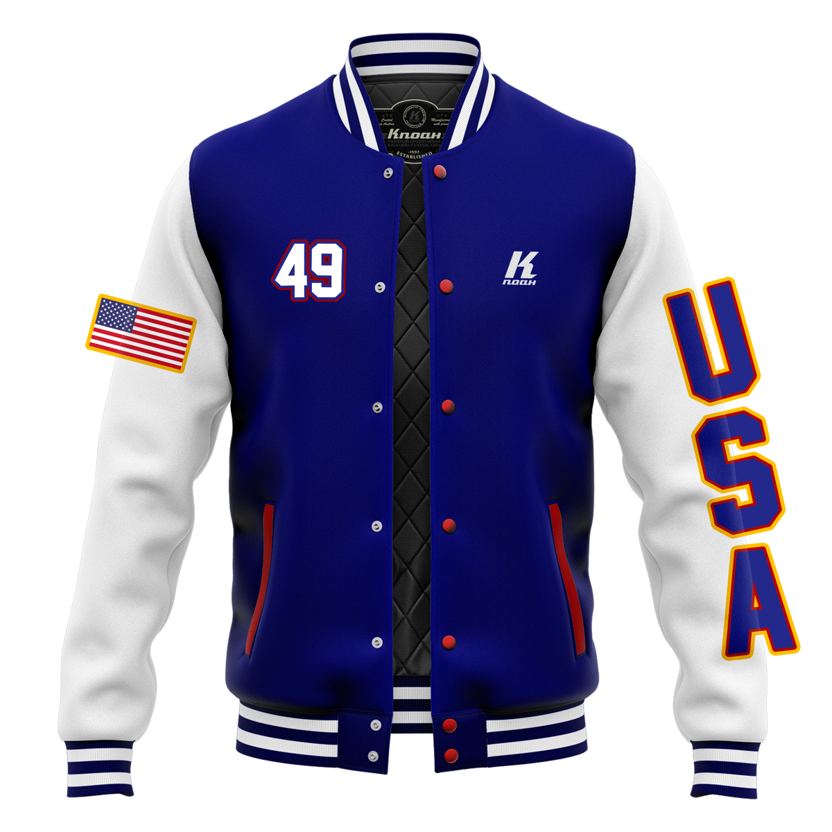 Day 13: "Stars and Stripes" Authentic Varsity Jacket with Playernumber/Initials