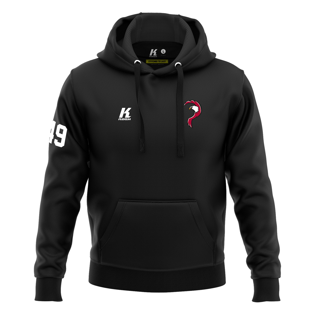 Patriots Basic Hoodie Primary with Playernumber/Initials