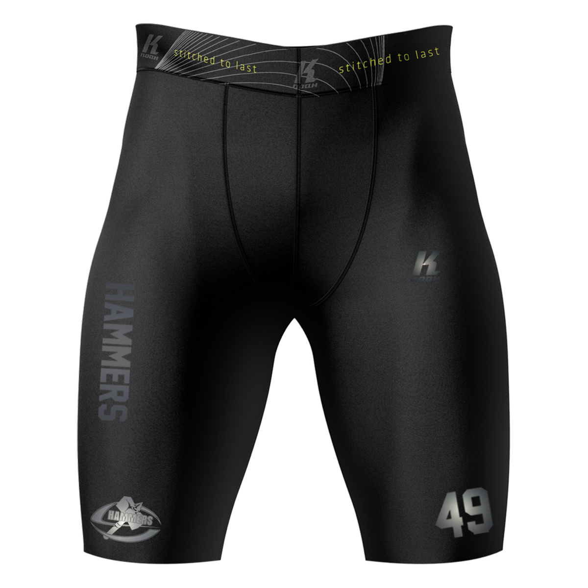S-Hammers "Blackline" K.Tech Fiber Compression Pant BA0512 with Playernumber/Initials