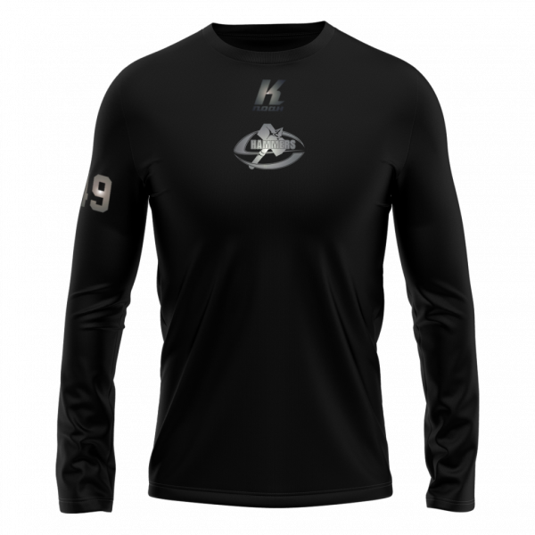 S-Hammers "Blackline" K.Tech Longsleeve Tee L02071 with Playernumber/Initials