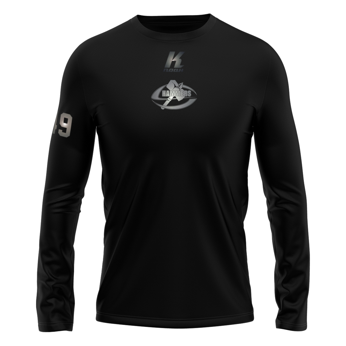 S-Hammers "Blackline" K.Tech Longsleeve Tee L02071 with Playernumber/Initials