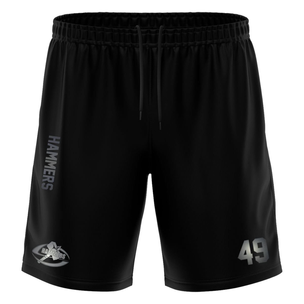 S-Hammers "Blackline" Training Short with Playernumber or Initials