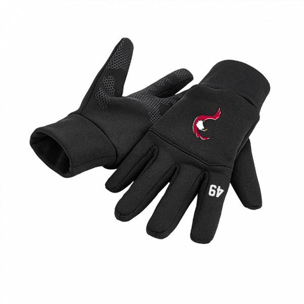 Patriots K.Tech-Fiber Softshell Gloves CB310 with Playernumber or Initials