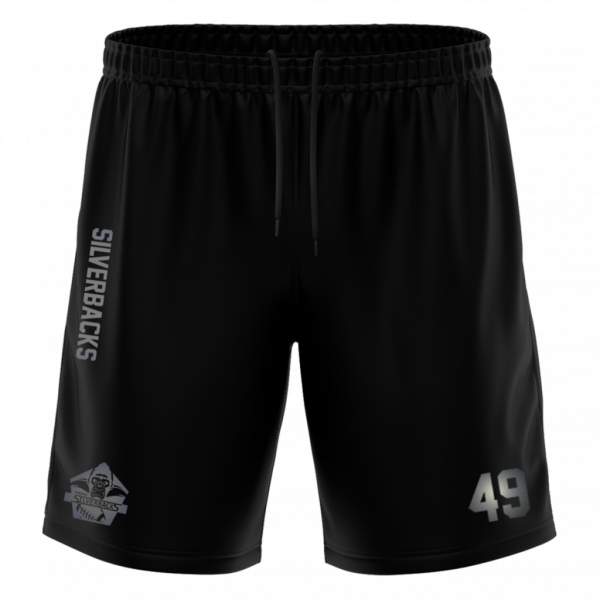 Silverbacks "Blackline" Training Short with Playernumber or Initials