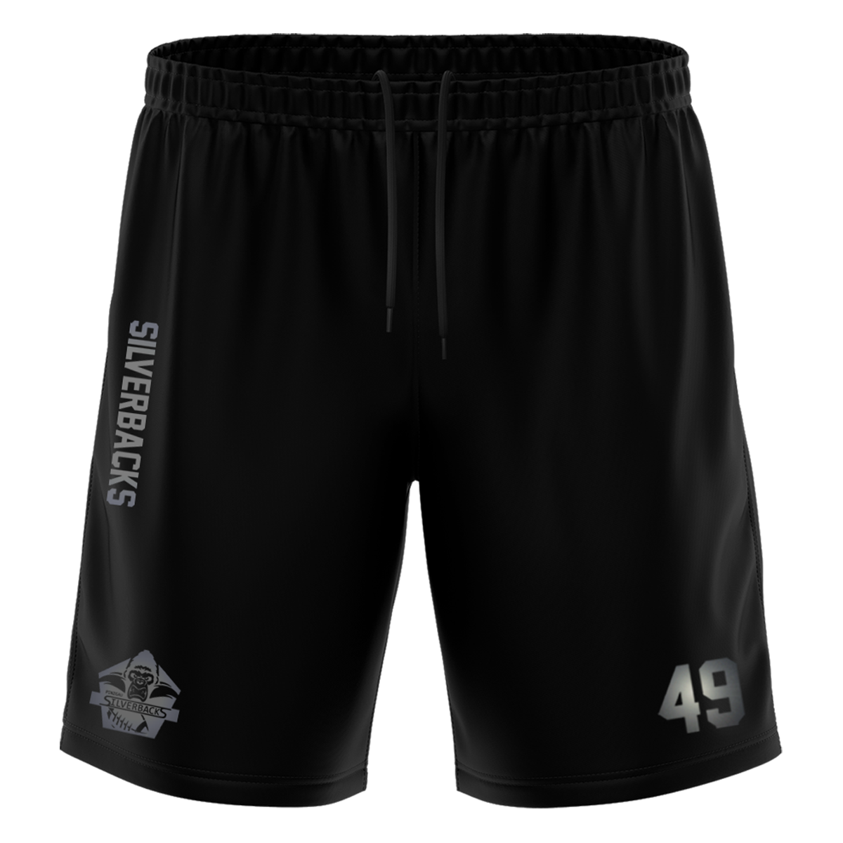 Silverbacks "Blackline" Training Short with Playernumber or Initials