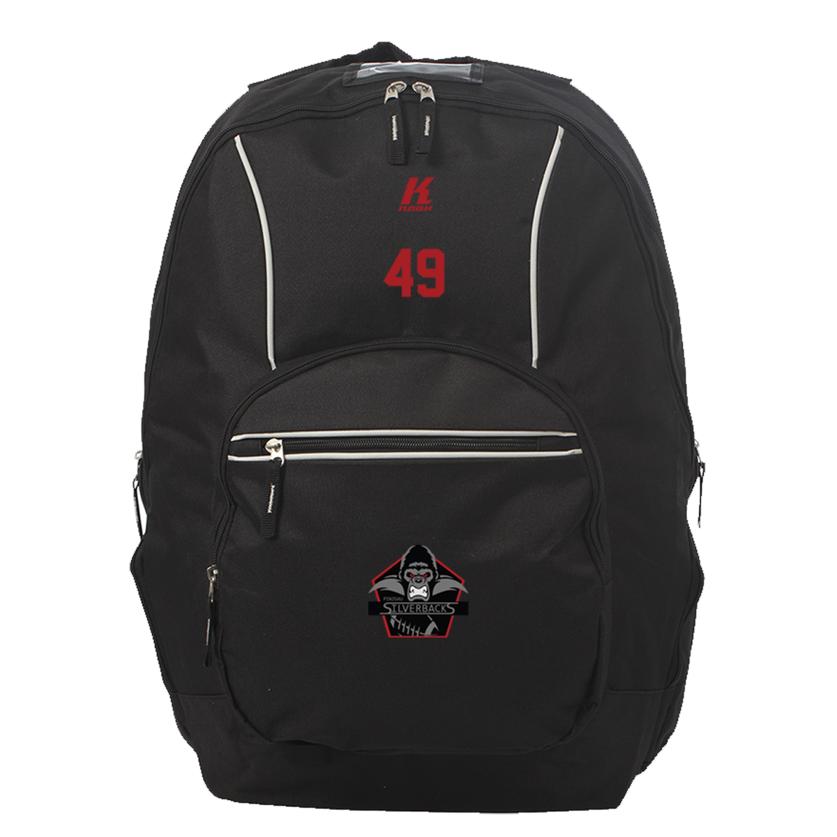 Silverbacks Heritage Backpack with Playernumber or Initials