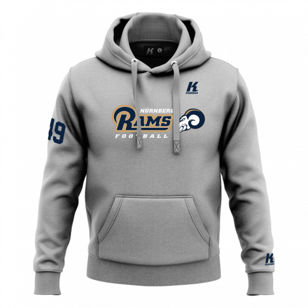 Rams Basic Hoodie Essential Grey with Playernumber/Initials