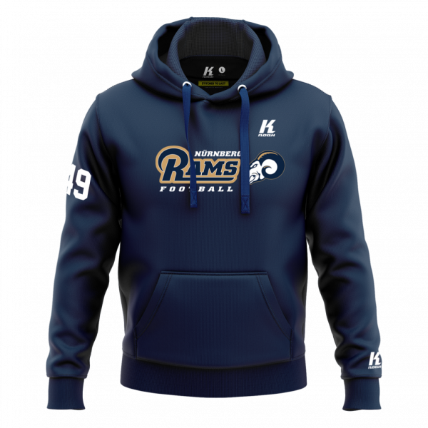 Rams Basic Hoodie Essential Navy with Playernumber/Initials