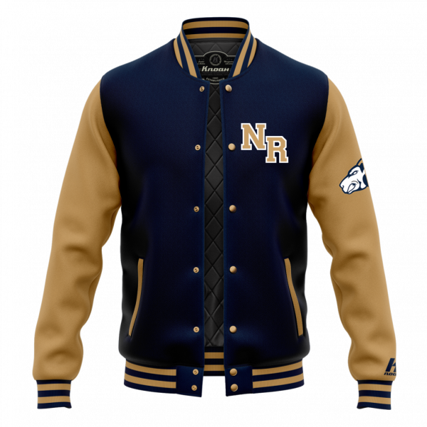 Rams Authentic Varsity Jacket Navy/Vegas Gold