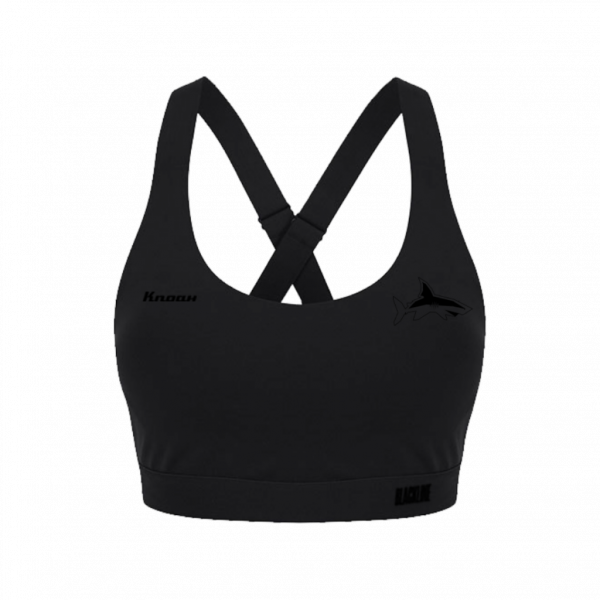 Schaffhausen Sharks Fan Blackline Womens Sports Bra