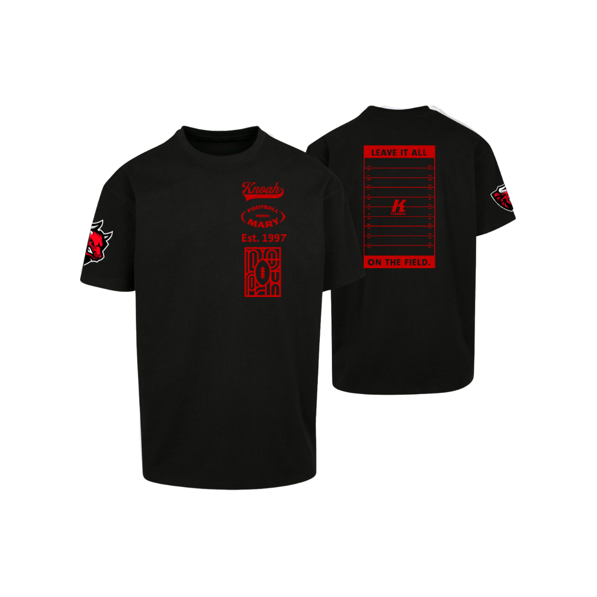 Murtal Bulls Fan Footballmary Oversize Tee "Footballfield"