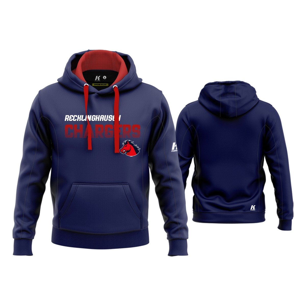 Recklinghausen Chargers Fan Varsity Hoodie "Teamflow"