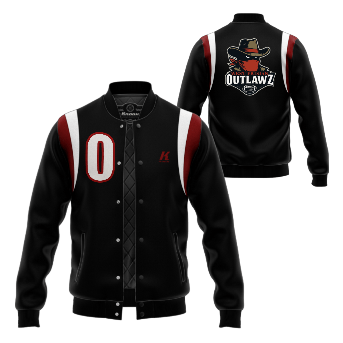 West Frisian Outlawz Fan Authentic Wool Varsity Jacket