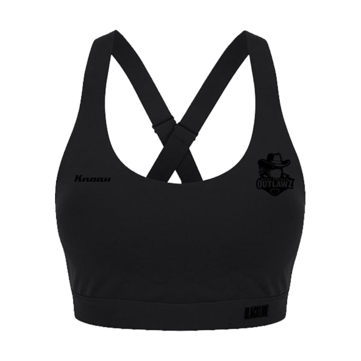 West Frisian Outlawz Fan Blackline Womens Sports Bra