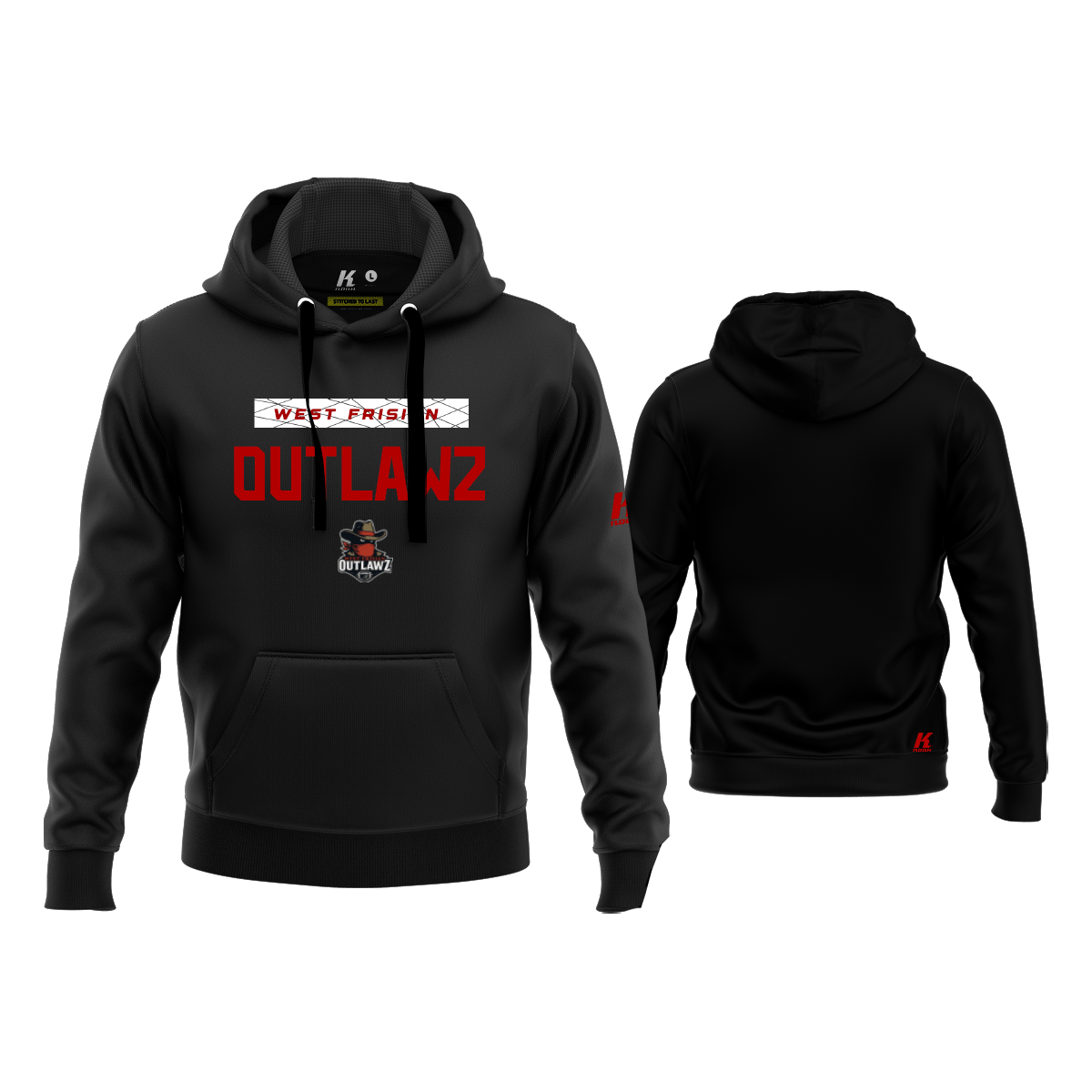 West Frisian Outlawz Fan Sports Hoodie "Dynamic Squad"