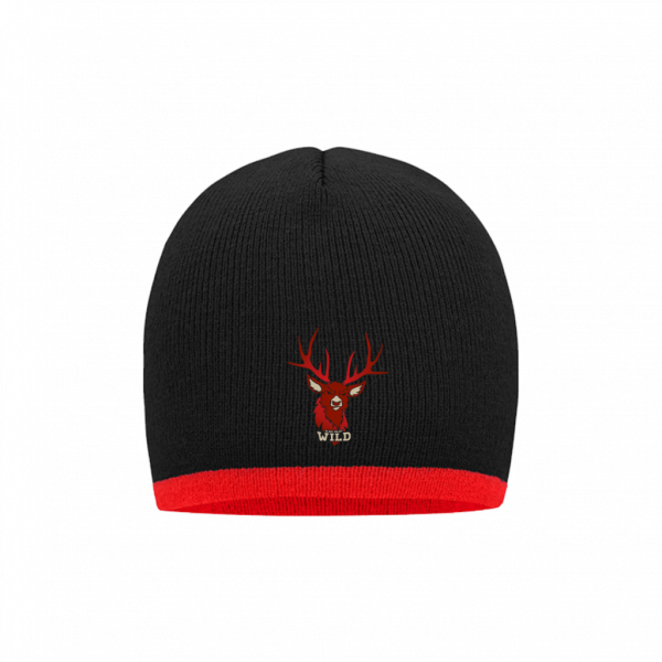 Black Valley Wild Fan Contrast Beanie