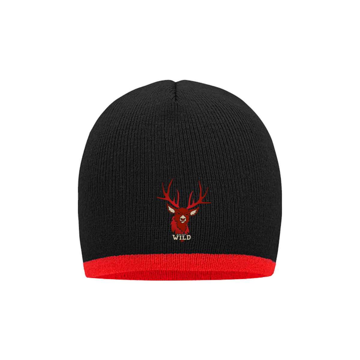 Black Valley Wild Fan Contrast Beanie