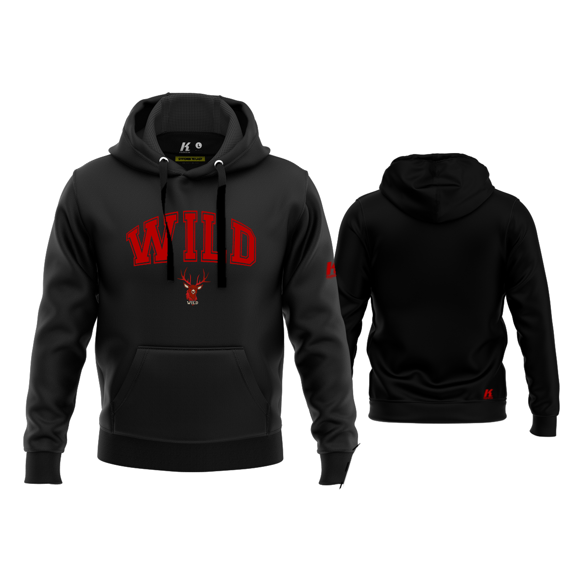 Black Valley Wild Fan Hoodie "College"