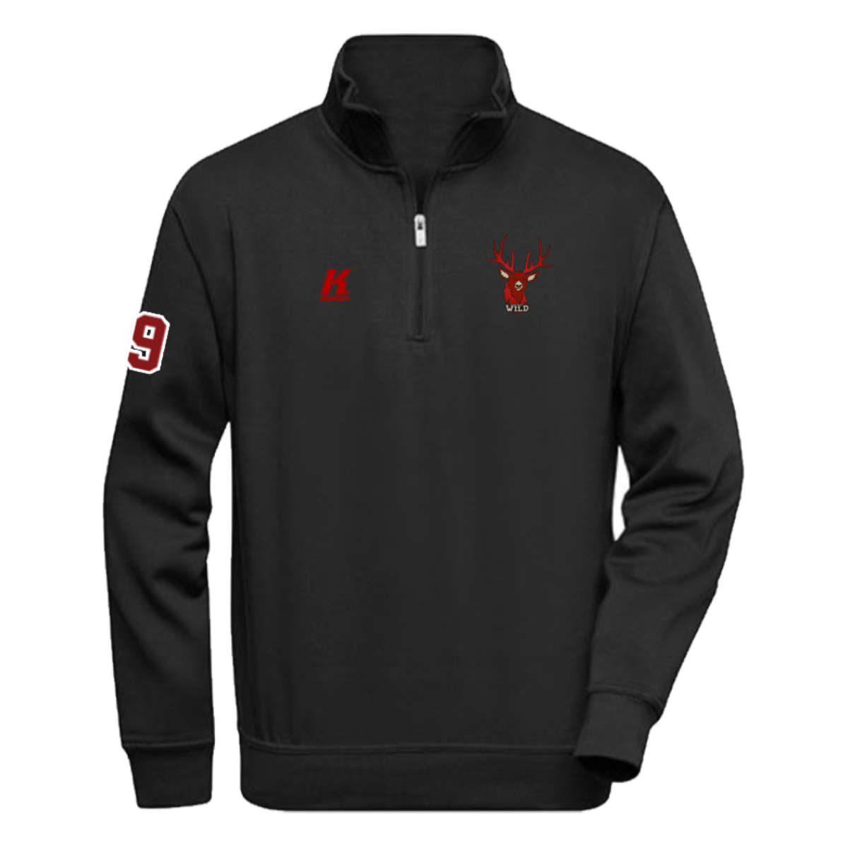Black Valley Wild Quarter Zip Sweat