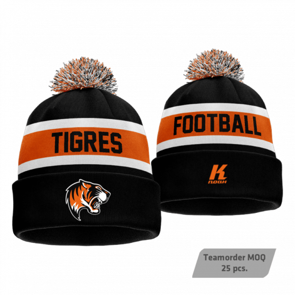 Nancy Tigres Signature Pom-Pom Knit Beanie