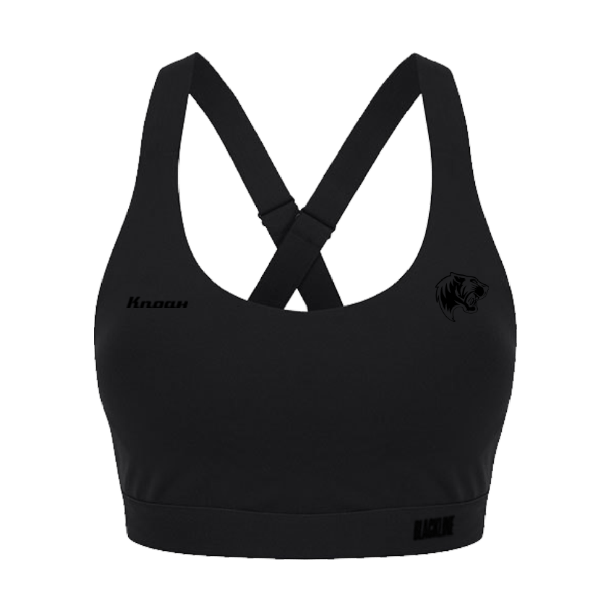 Nancy Tigres Fan Blackline Womens Sports Bra