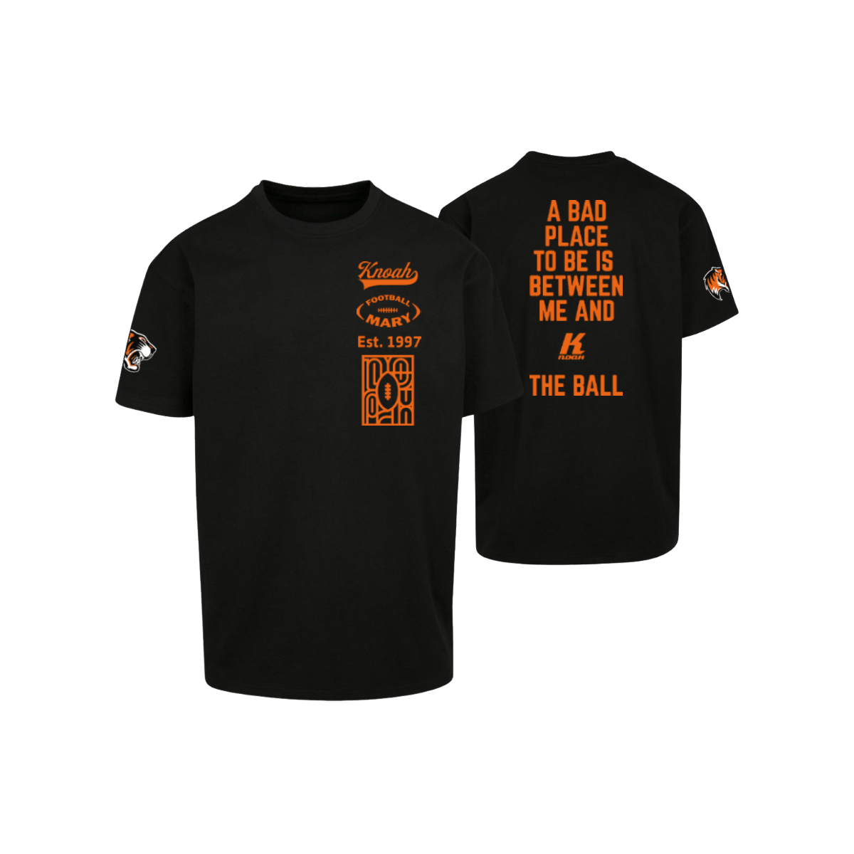 Nancy Tigres Fan Footballmary Oversize Tee "Bad Place to be"