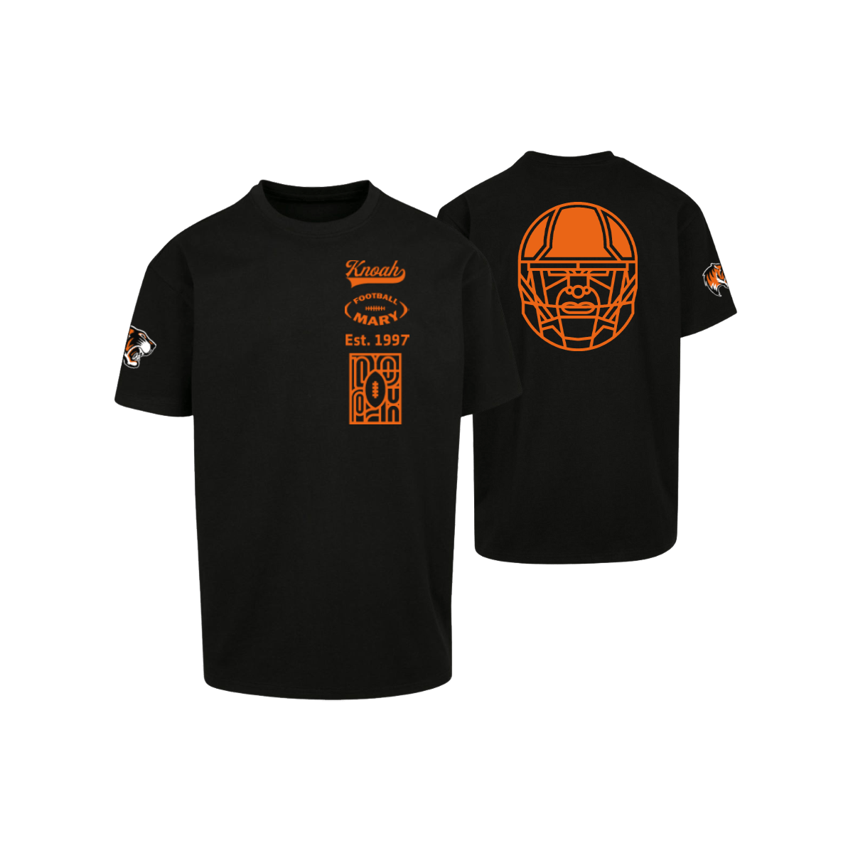 Nancy Tigres Fan Footballmary Oversize Tee "Helmet"