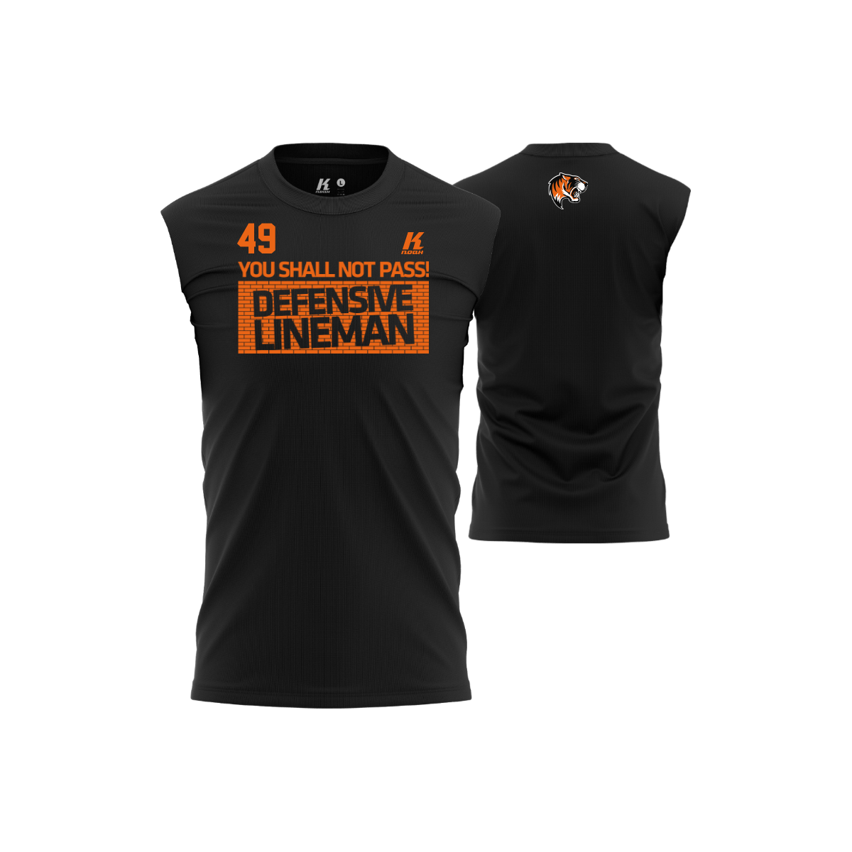 Nancy Tigres Position Oversize Sleeveless Tee "D-Line"