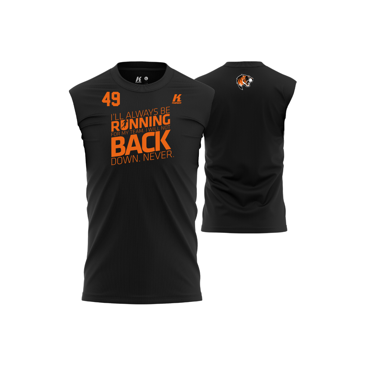 Nancy Tigres Position Oversize Sleeveless Tee "Running Back"