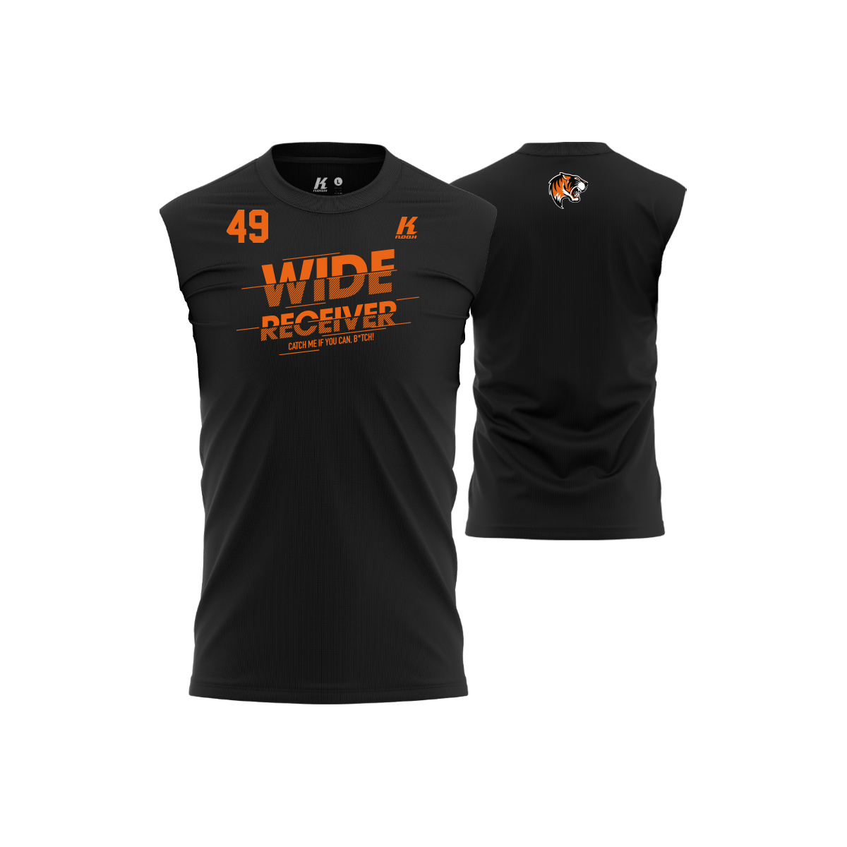 Nancy Tigres Position Oversize Sleeveless Tee "Wide Reciever"