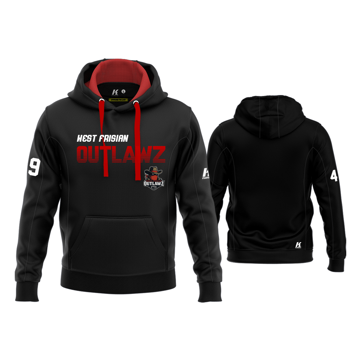 West Frisian Outlawz Hoodie "Teamflow"