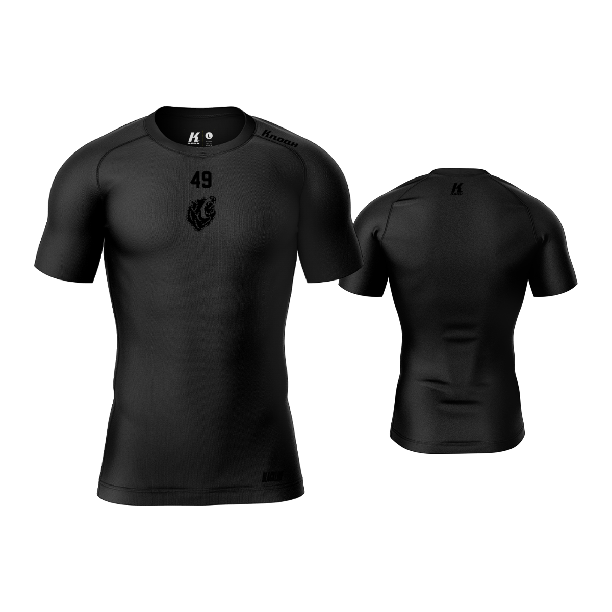 AFC Grizzlies Blackline Compression Shortsleeve