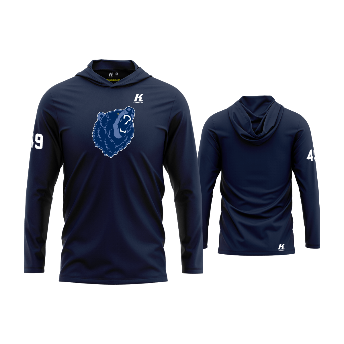 AFC Grizzlies Core Hooded LS Tee Essential