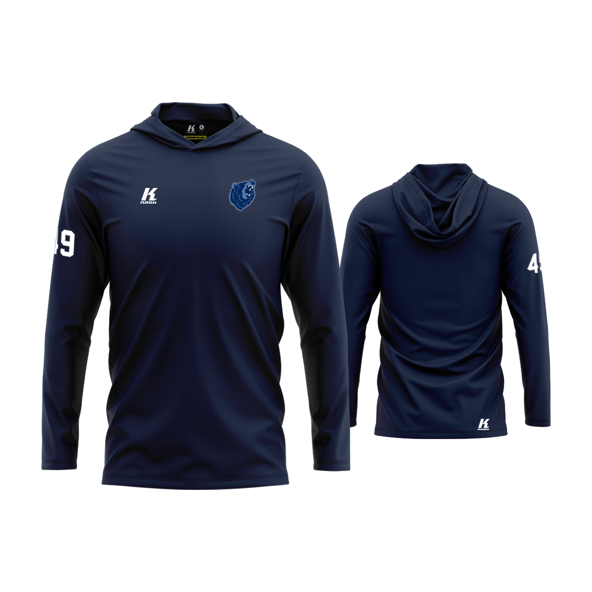 AFC Grizzlies Core Hooded LS Tee Primary