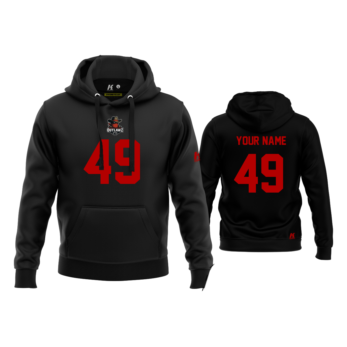 West Frisian Outlawz Fan Hoodie "Jersey"