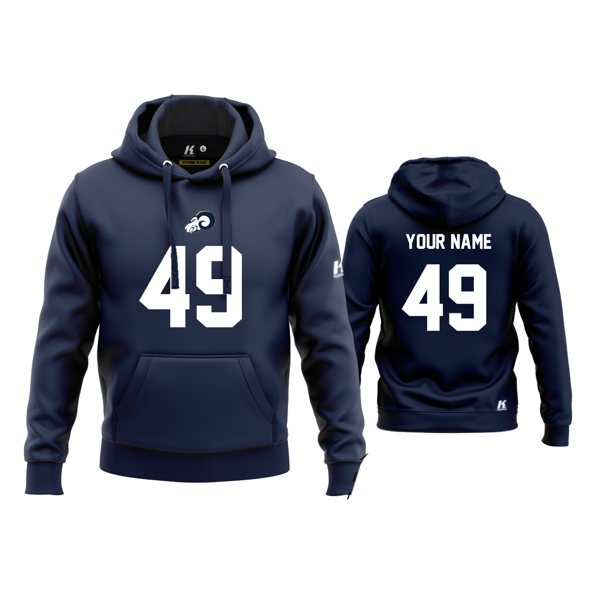 Nürnberg Rams Fan Hoodie "Jersey"