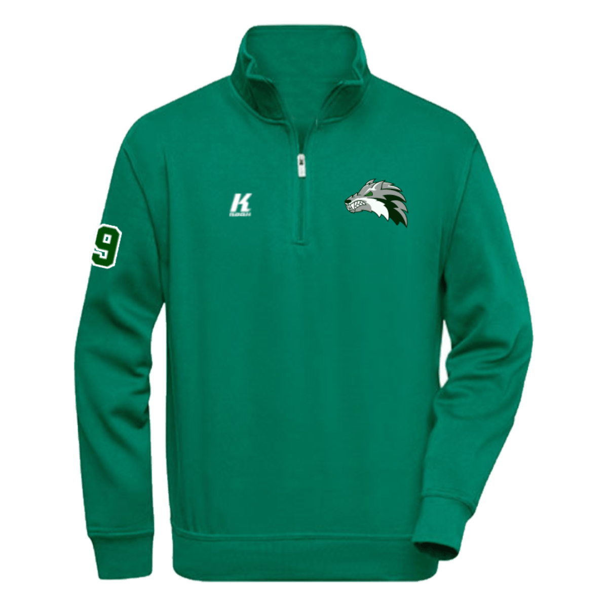 Woodquarter Wolves Quarter Zip Sweat