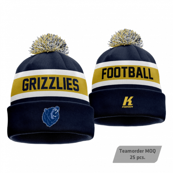 AFC Grizzlies Signature Pom-Pom Knit Beanie