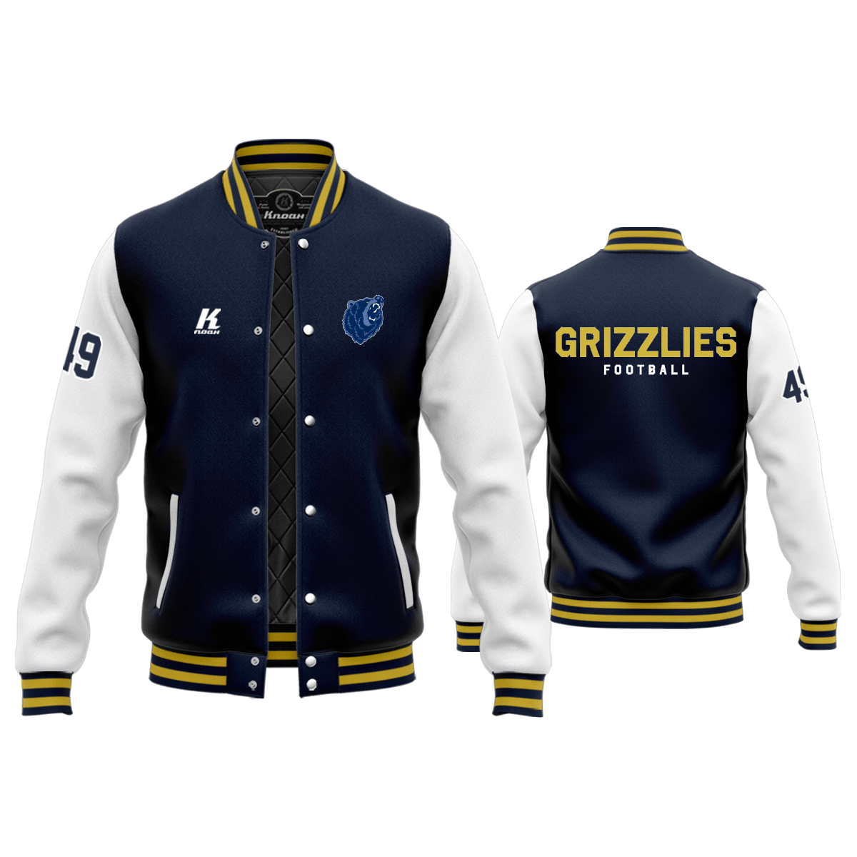 AFC Grizzlies Signature Authentic Varsity Jacket