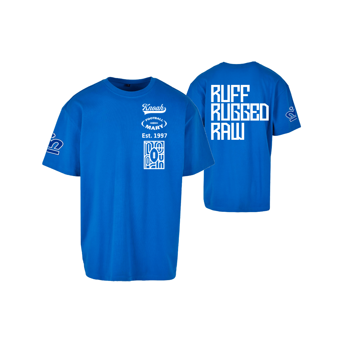 Bratislava Monarchs Fan Footballmary Oversize Tee "Ruff, Rugged, Raw"