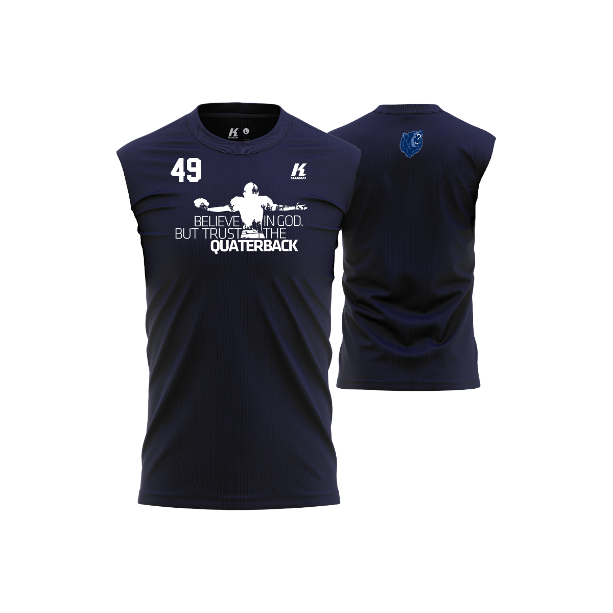 AFC Grizzlies Position Oversize Sleeveless Tee "Quarterback"