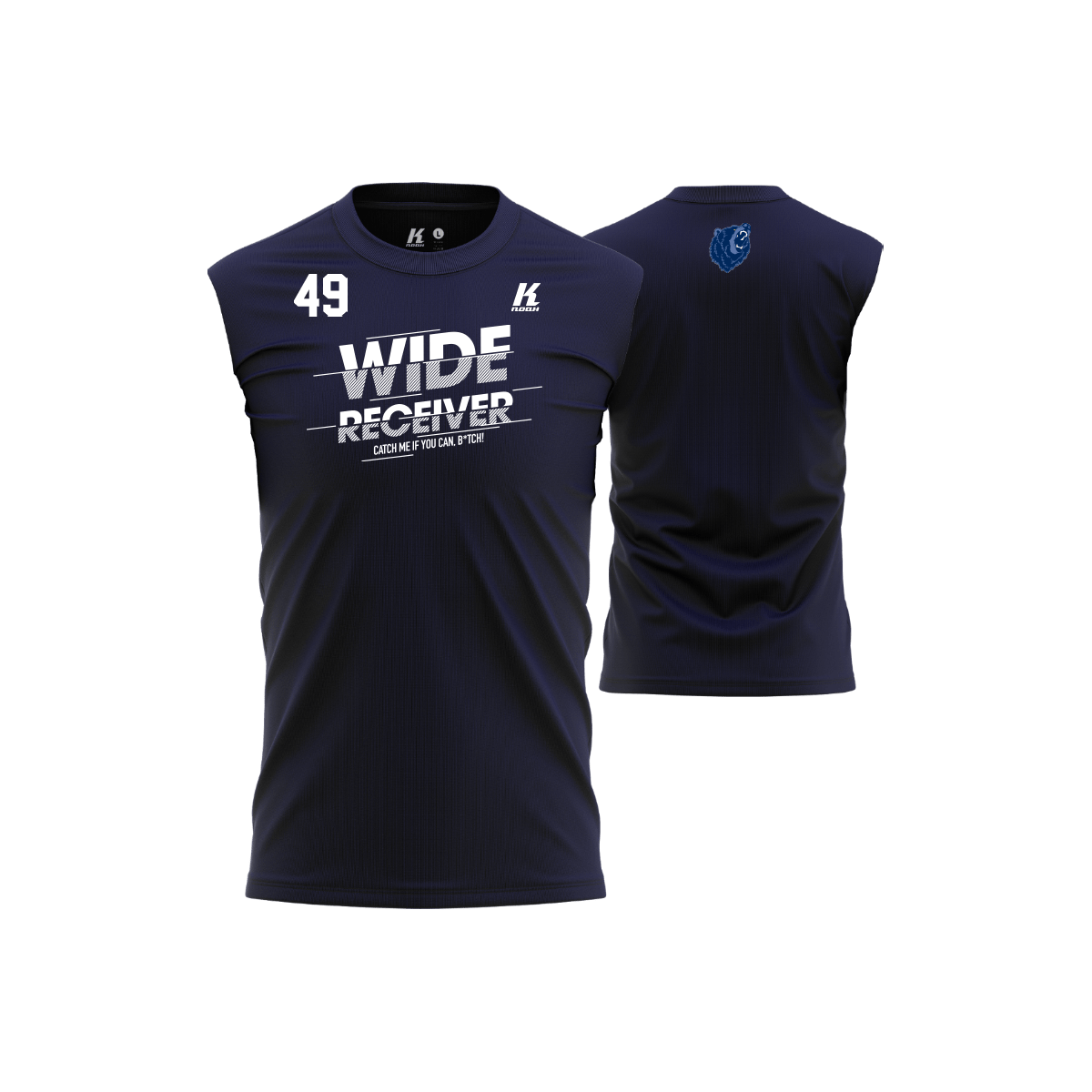 AFC Grizzlies Position Oversize Sleeveless Tee "Wide Reciever"