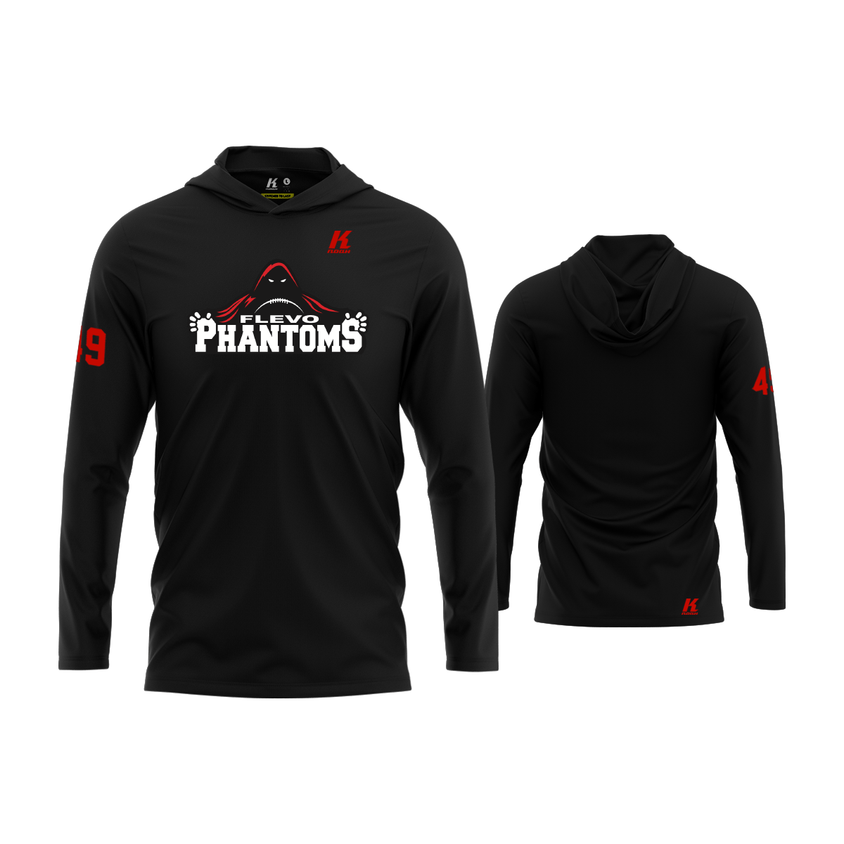 Flevo Phantoms Core Hooded LS Tee Essential