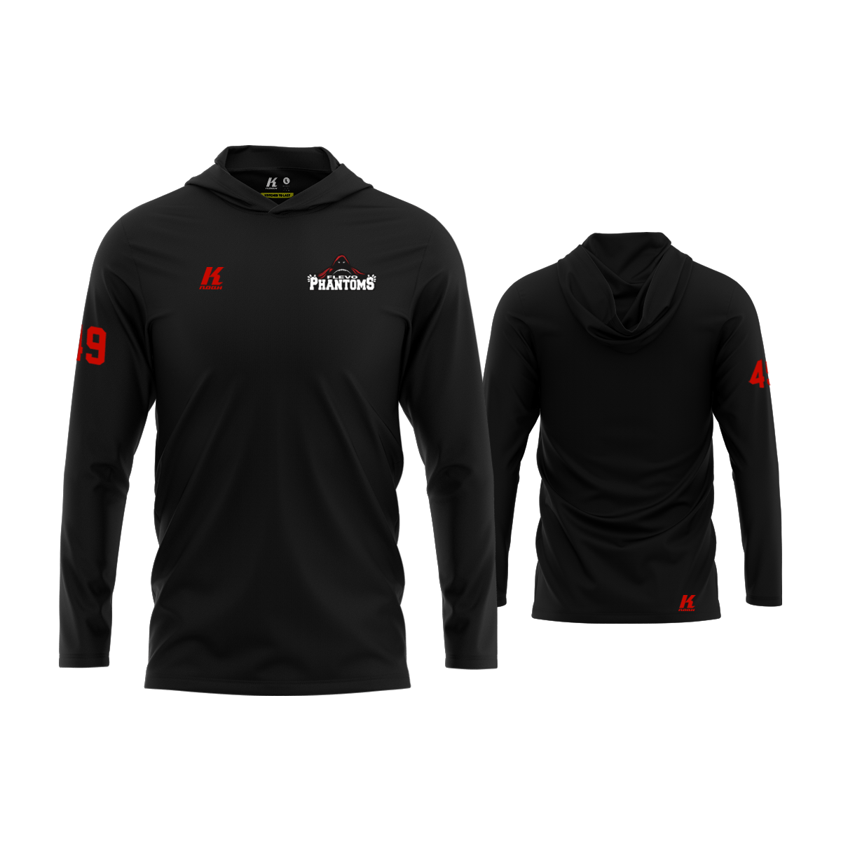 Flevo Phantoms Core Hooded LS Tee Primary