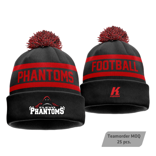 Flevo Phantoms Signature Pom-Pom Knit Beanie