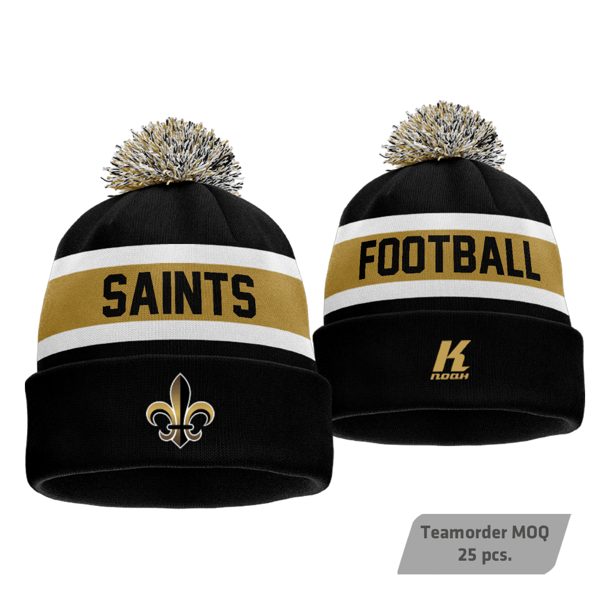 Riviera Saints Signature Pom-Pom Knit Beanie