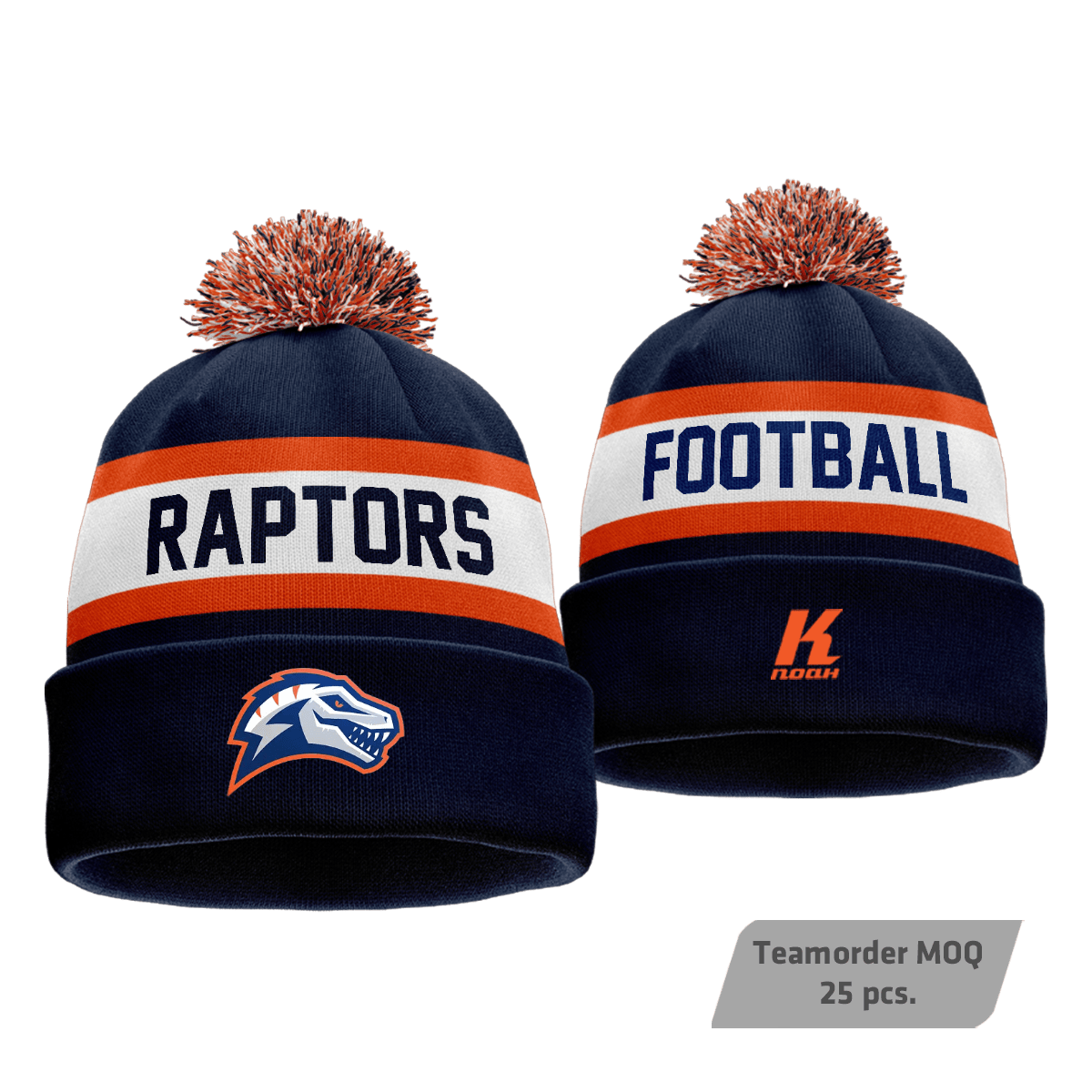 Eindhoven Raptors Signature Pom-Pom Knit Beanie