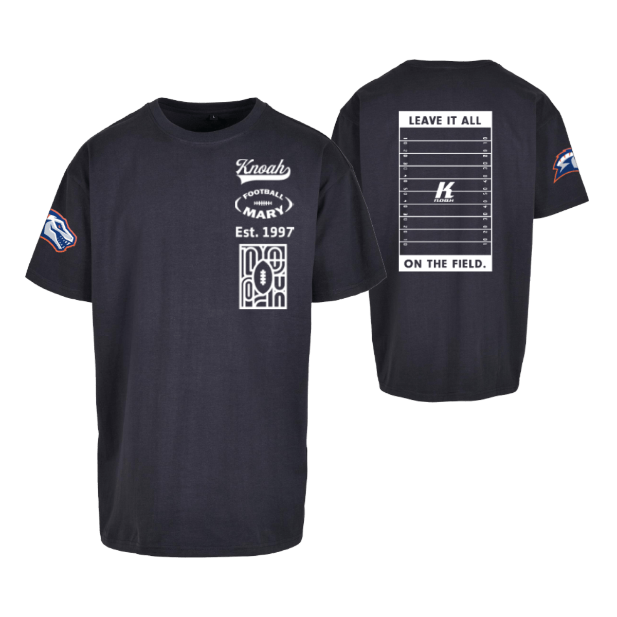 Eindhoven Raptors Fan Footballmary Oversize Tee "Footballfield"