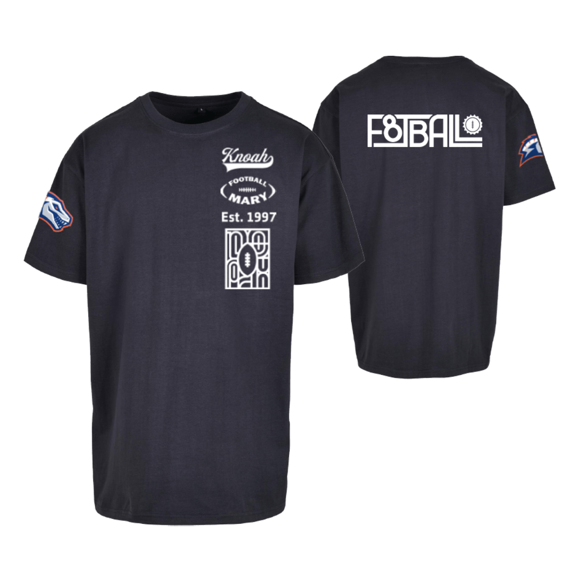 Eindhoven Raptors Fan Footballmary Oversize Tee "Football"