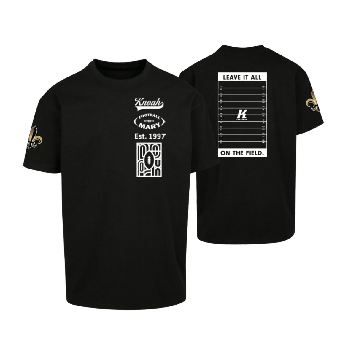 Riviera Saints Fan Footballmary Oversize Tee "Footballfield"